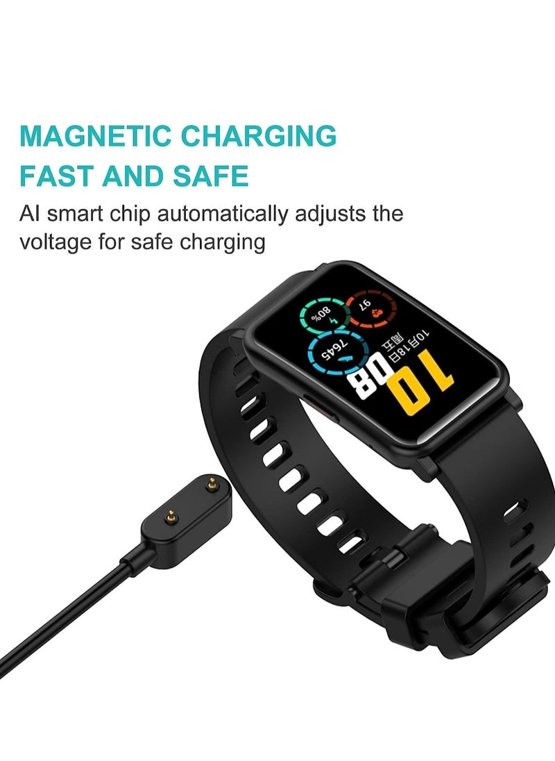 Charger Compatible with Huawei Watch Fit, USB Charging Cable Cord Base Dock Charger Adapter Stand For Huawei Band 6/7/8 smartwatch (Black)