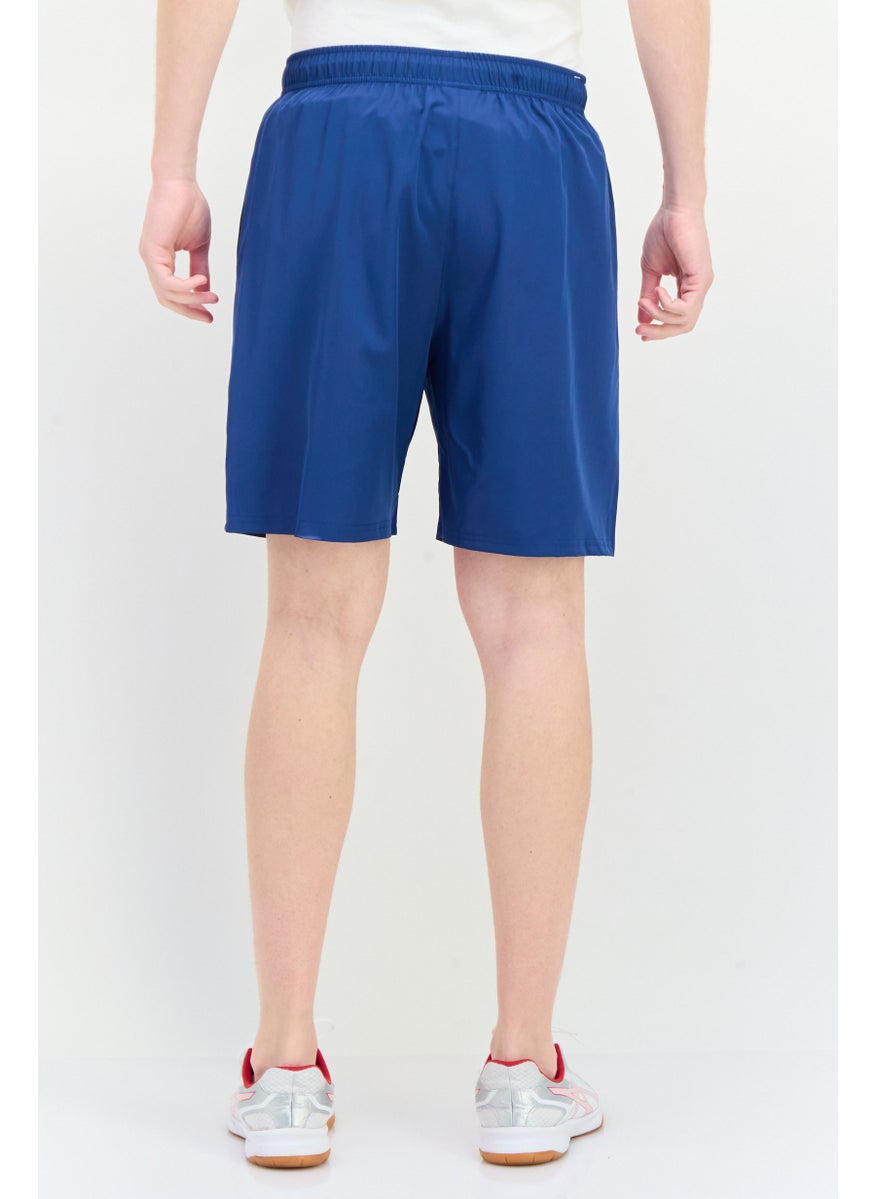 Men Sportswear Fit Brand Logo Training Shorts, Ensign Blue