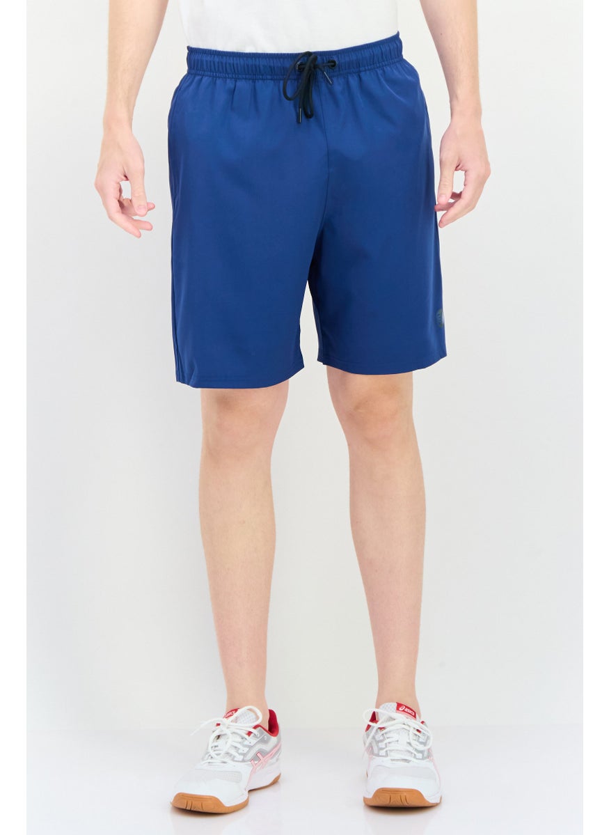 Men Sportswear Fit Brand Logo Training Shorts, Ensign Blue