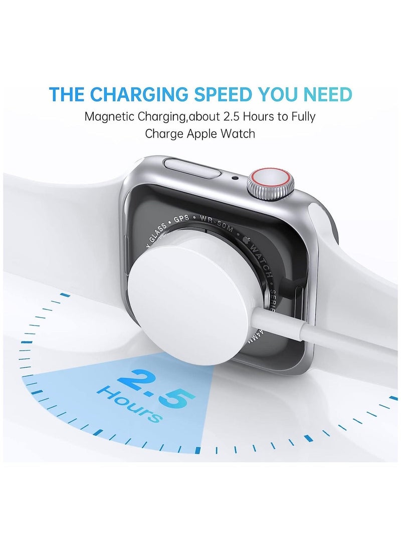 Watch Charger Compatible with Apple Watch Charger, Watch Charger Charging Cable for Watch Series 7/6 /5/4 /3/2 /SE, Magnetic Fast Charger Cord for iWatch Portable Wireless Charging (3.3ft /1m)