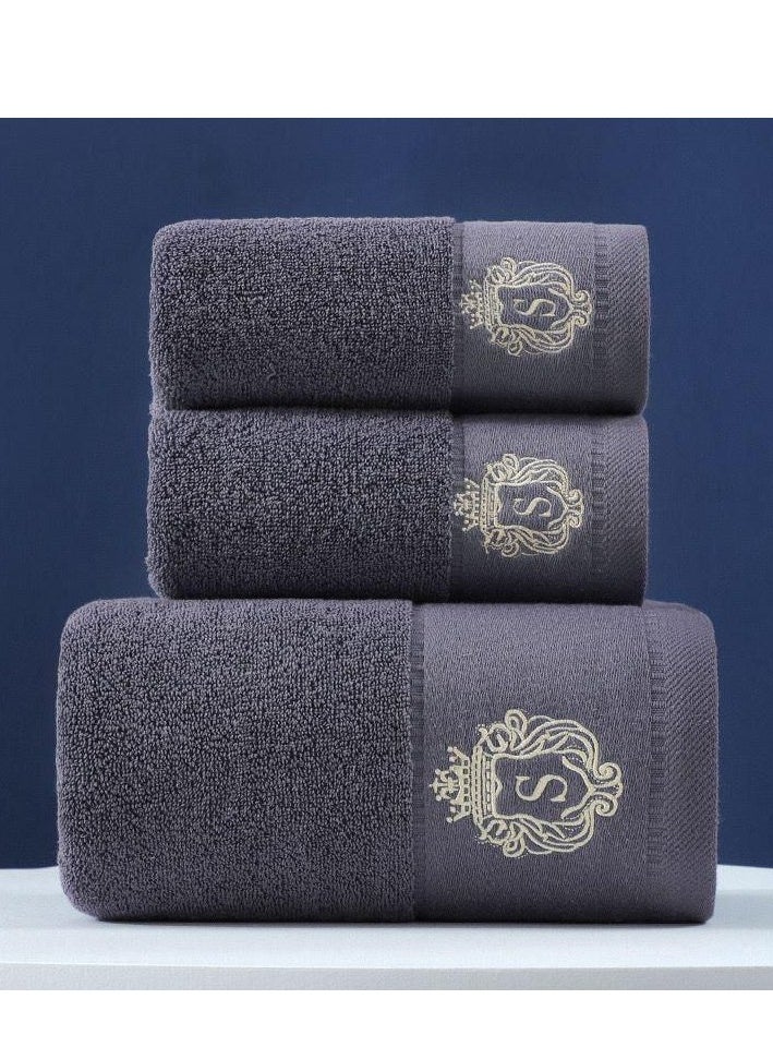 High-grade Cotton Towel Set Bathtowel + Face Towel Set Soft Bath Face Towel Handtowel Bathroom Towel Sets