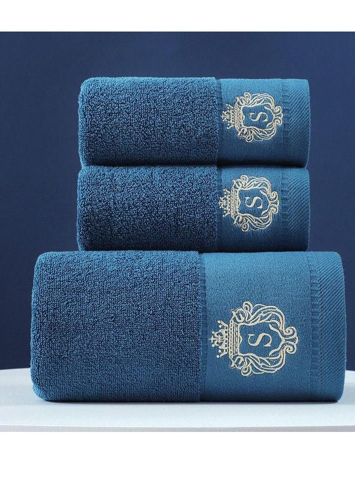 High-grade Cotton Towel Set Bathtowel + Face Towel Set Soft Bath Face Towel Handtowel Bathroom Towel Sets