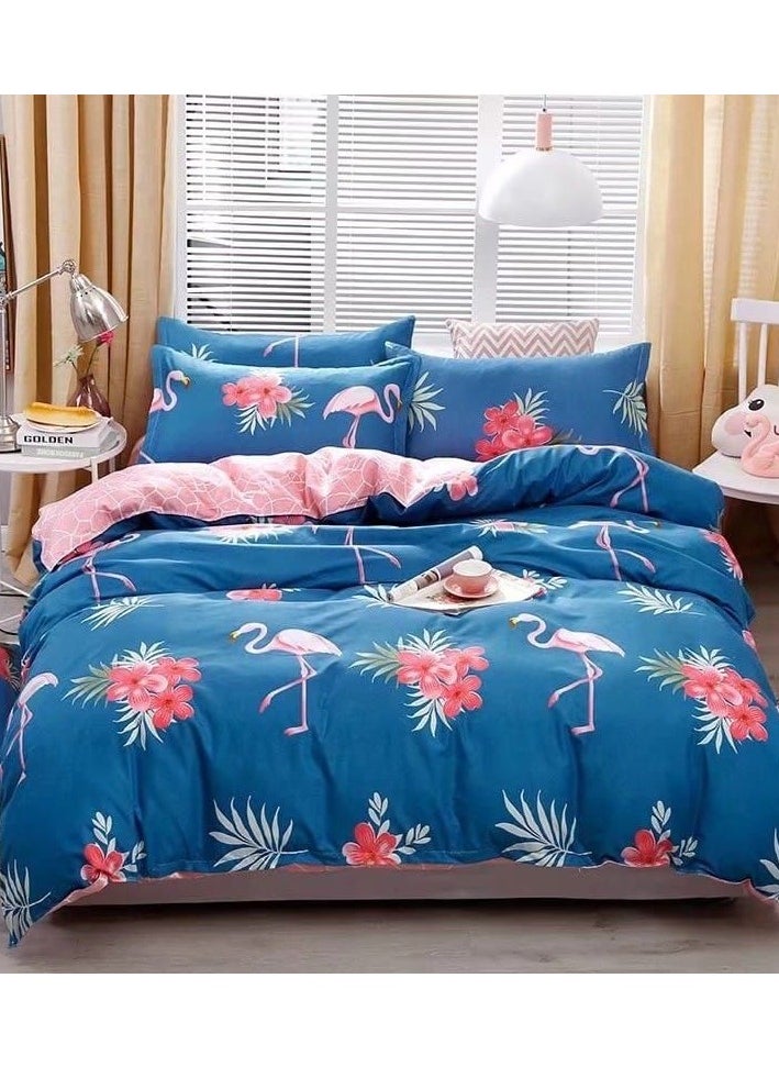 DUOMA HOME duvet cover set , king size ,6pcs set with duvet cover 220*240cm and fit sheet and 4pcs pillowcases