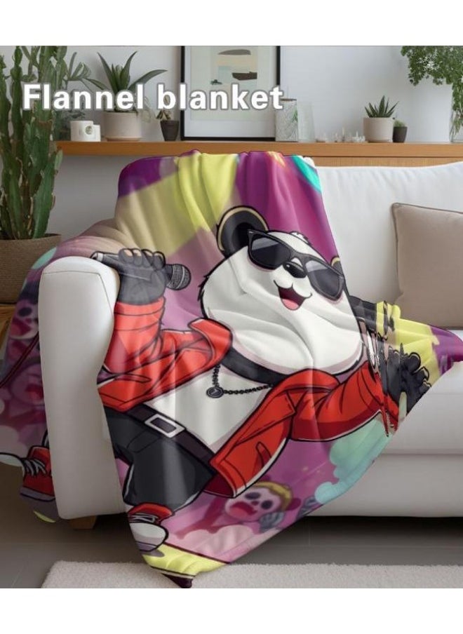 Children's or student cartoon flannel thin blanket (warm and comfortable, suitable for sleep, games) 100cm*150cm - 79