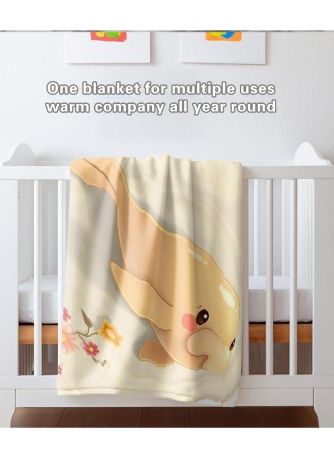 Children's or student cartoon flannel thin blanket (warm and comfortable, suitable for sleep, games) 100cm*150cm - 15