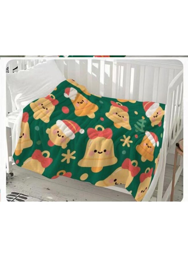 Children's or student cartoon flannel thin blanket (warm and comfortable, suitable for sleep, games) 100cm*150cm