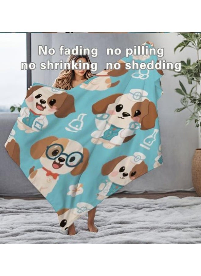 Children's or student cartoon flannel thin blanket (warm and comfortable, suitable for sleep, games) 100cm*150cm