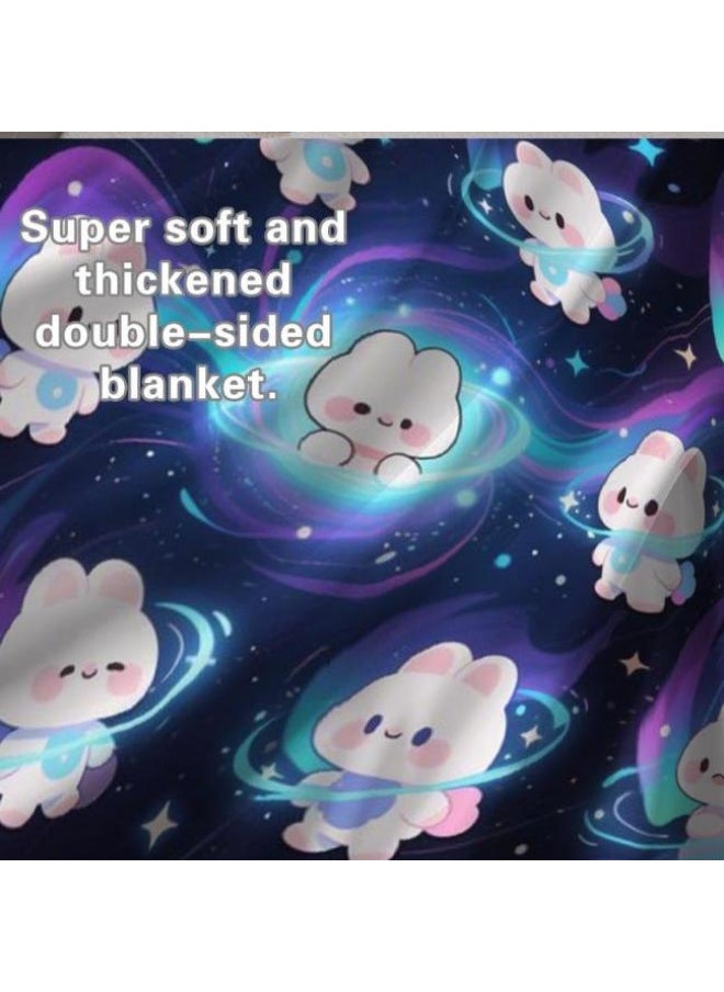 Children's or student cartoon flannel thin blanket (warm and comfortable, suitable for sleep, games) 100cm*150cm - 553