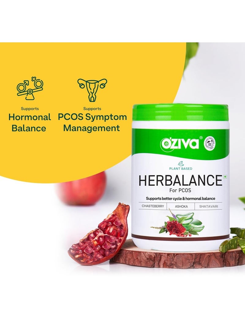 Plant Based HerBalance PCOS Supplements Women 250g ACV Moringa Weight Loss 3 In 1 Fat Oxidation Formula 15 Effervescent Tablets Green Apple