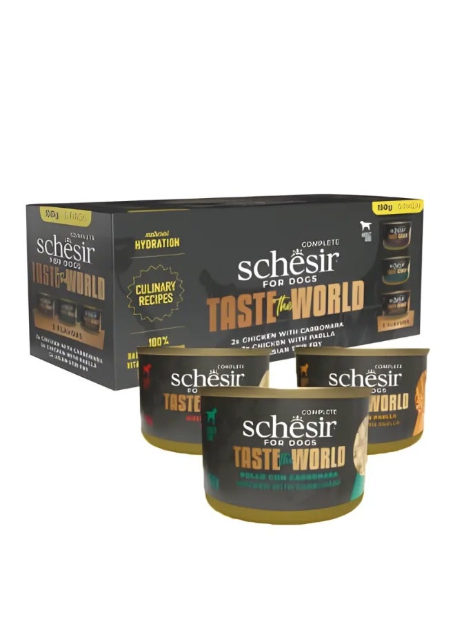 Schesir Taste The World Dog Wholefood Variety Pack 900g (6x150g)