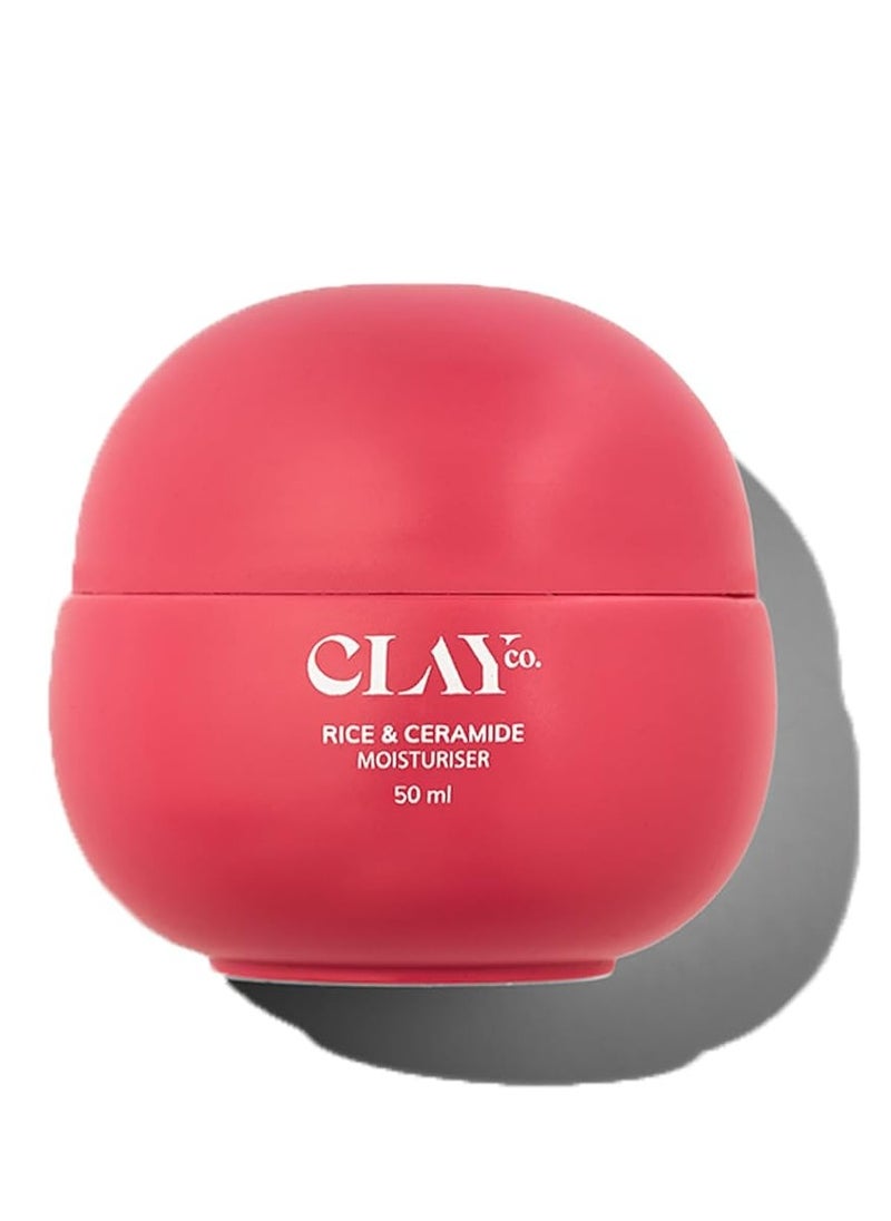 Rice & Ceramide Moisturizer | Intense Hydration, Skin Barrier Repair & Brightening | Lightweight & Fast-Absorbing | With Exosomes, Rice Extracts, Ceramides & Vitamin B12 | 50ml