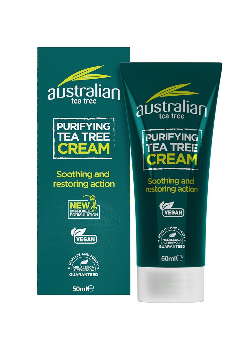 Cream Purifying Natural Vegan Cruelty Free Paraben and SLS Free Soothing 50 ml