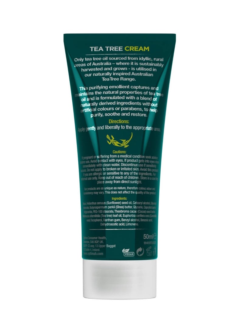 Cream Purifying Natural Vegan Cruelty Free Paraben and SLS Free Soothing 50 ml