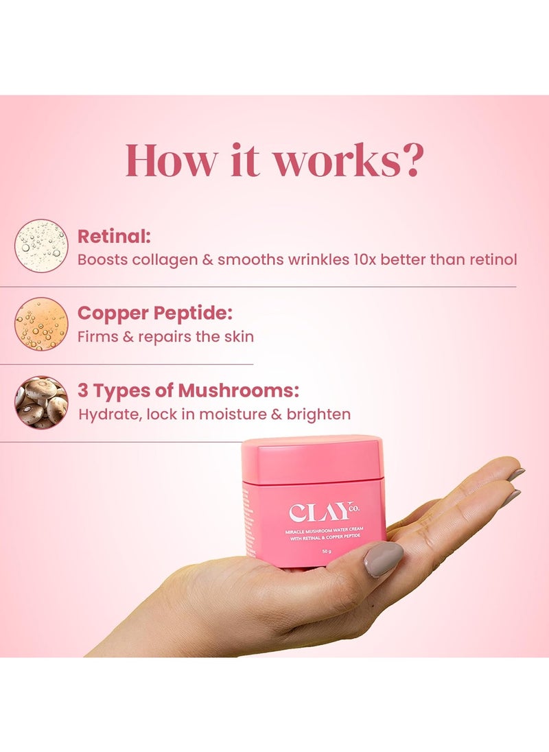Miracle Mushroom & Copper Peptide Retinol Night Cream | Anti-Aging & Brightening | Hydrating Night Cream for Men & Women | For All Skin Types