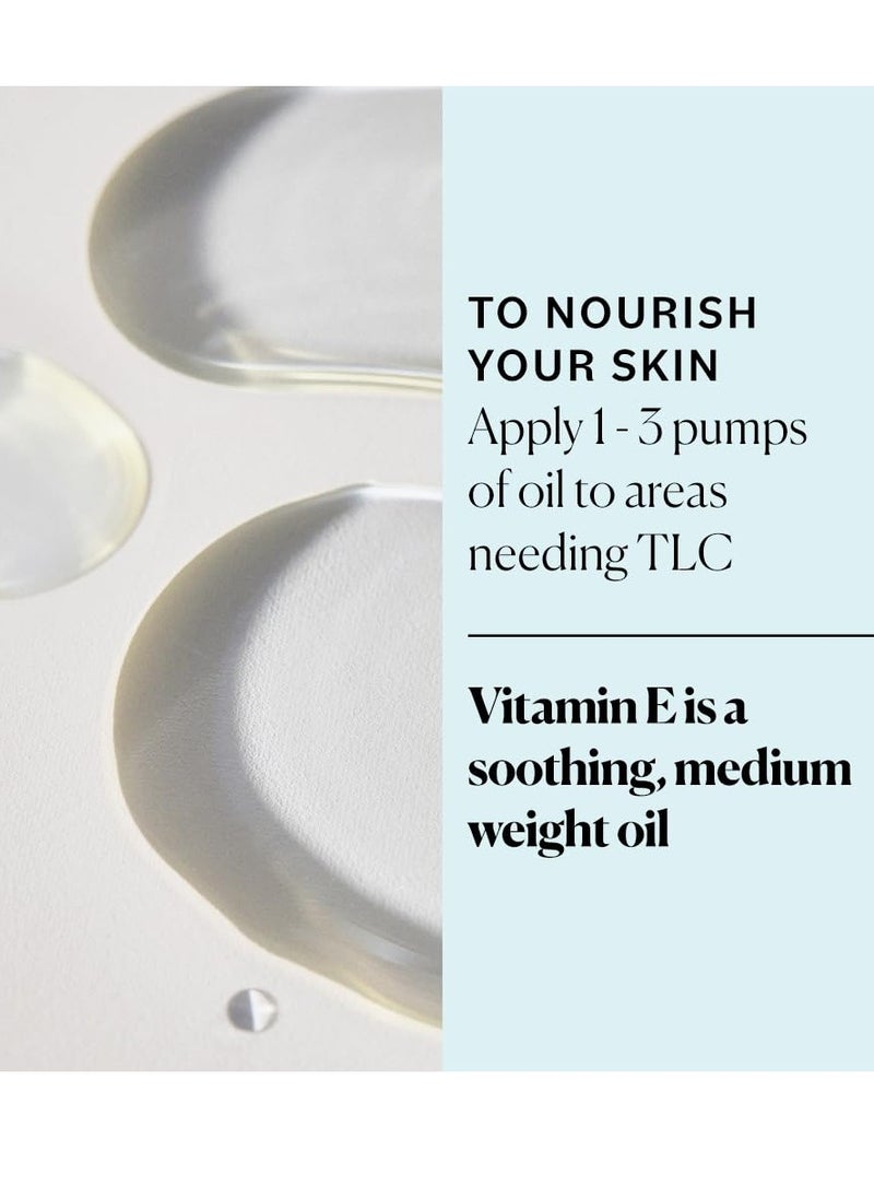 Sky Organics Vitamin E Oil Blend for Face, Organic Antioxidant Facial Oil, 30,000 IUs to Deliver Reparative Moisture and Soothe Dry, Damaged Skin, 100% Pure & Cold-Pressed, 3.97 fl oz, 117 ml