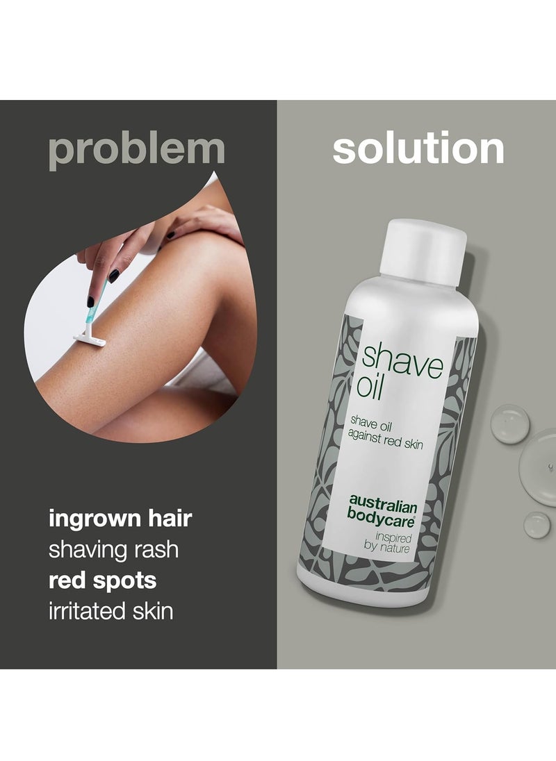 Shaving oil for the whole body Shaving Oil shaving oil against shaving rash and ingrown hairs The result smooth gentle with pleasantly less irritation and redness 80 ml