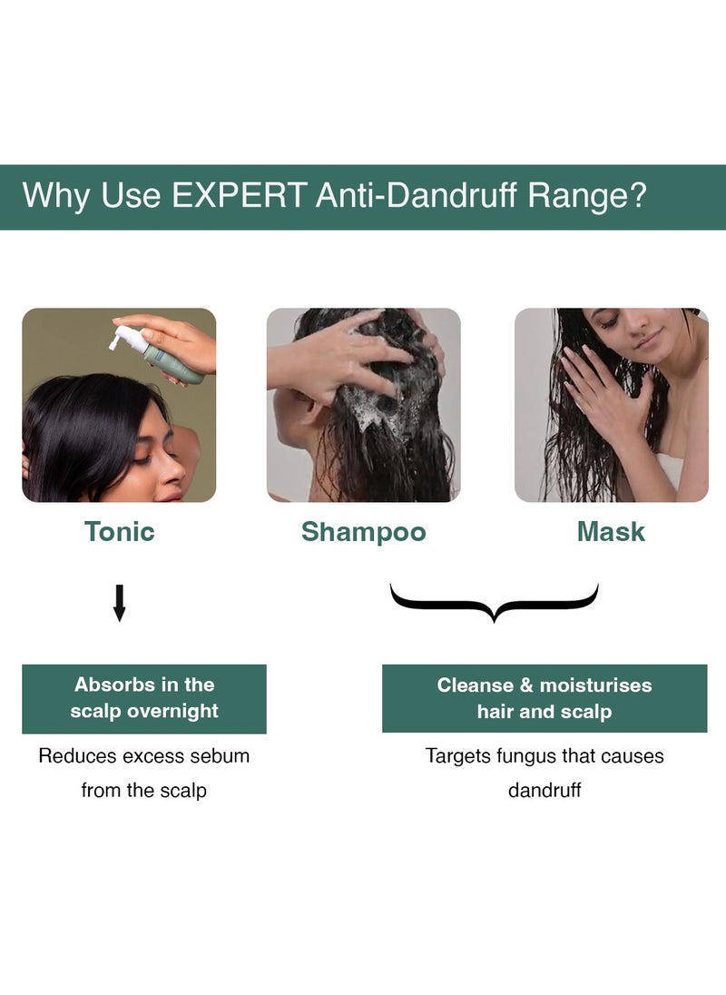 Bare Anatomy Expert Anti-Dandruff Shampoo | Up to 100% Dandruff Reduction | Targets Oily Scalp and Sheds Dry Flakes | 750 ML