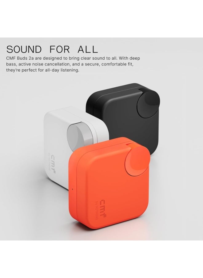 CMF Buds 2a Wireless Earbuds Active Noise Cancelling 42dB Hybrid ANC Bluetooth Headphones