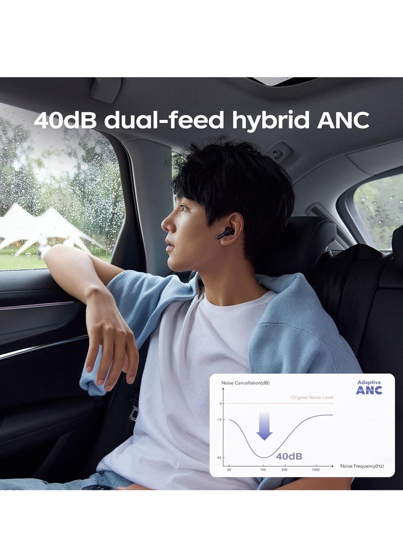 FIIL Key Pro True Wireless Earbuds – 40dB ANC, Bluetooth 5.4, 30-Hour Playtime, IPX5 Waterproof, Dual Mic, Hi-Fi Sound, Multipoint Connection, Touch Control – for iOS/Android