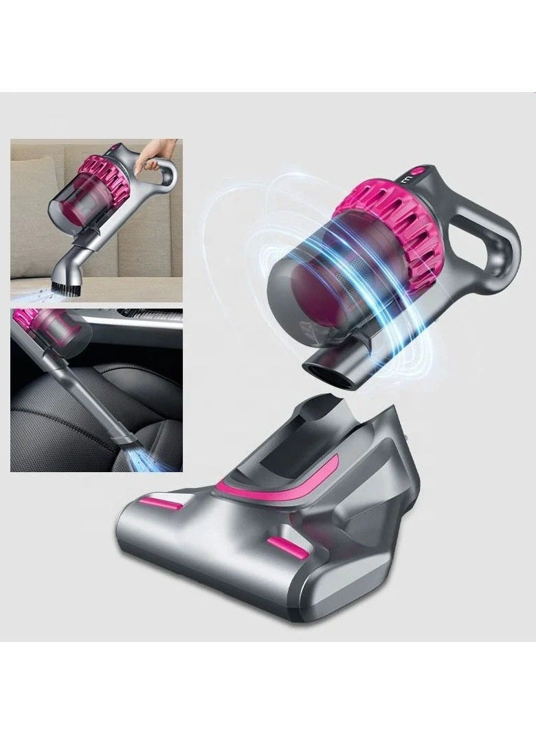 Cordless Vacuum Cleaner 5 in 1 UV Mite Removal 10000pa Strong Suction Power Stick Handheld Vacuum Cleaner Ultra Quiet Lightweight Vacuum Cleaner with HEPA Filter For Home Car Pet Mattress Carpet Cleaning