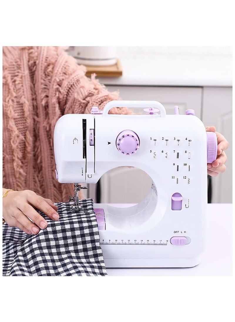 12 Stitches Multifunction Mini Sewing Machine 0010-54 White
