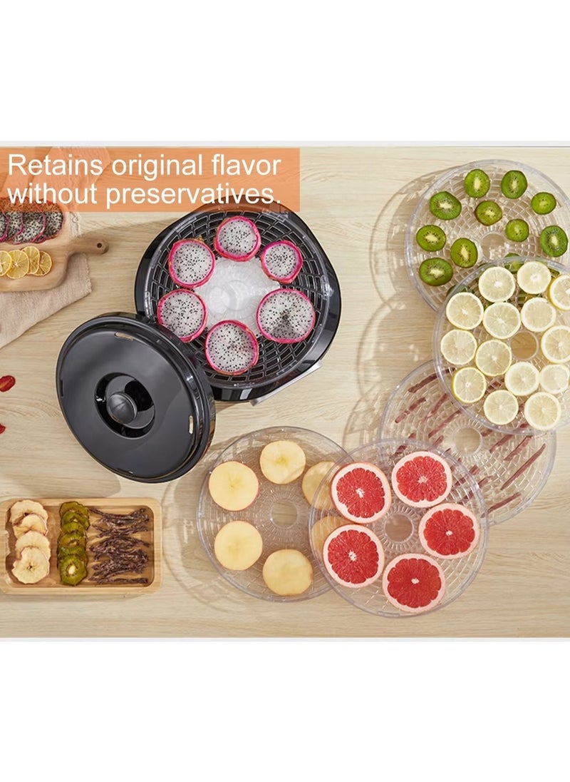 6-Tray Food Dehydrator Machine – Adjustable Temperature Control (95°F–165°F) & 24-Hour Timer – for Drying Fruits, Vegetables, Jerky (Beef/Turkey/Fish), Herbs & DIY Snacks – BPA-Free, Energy-Efficient