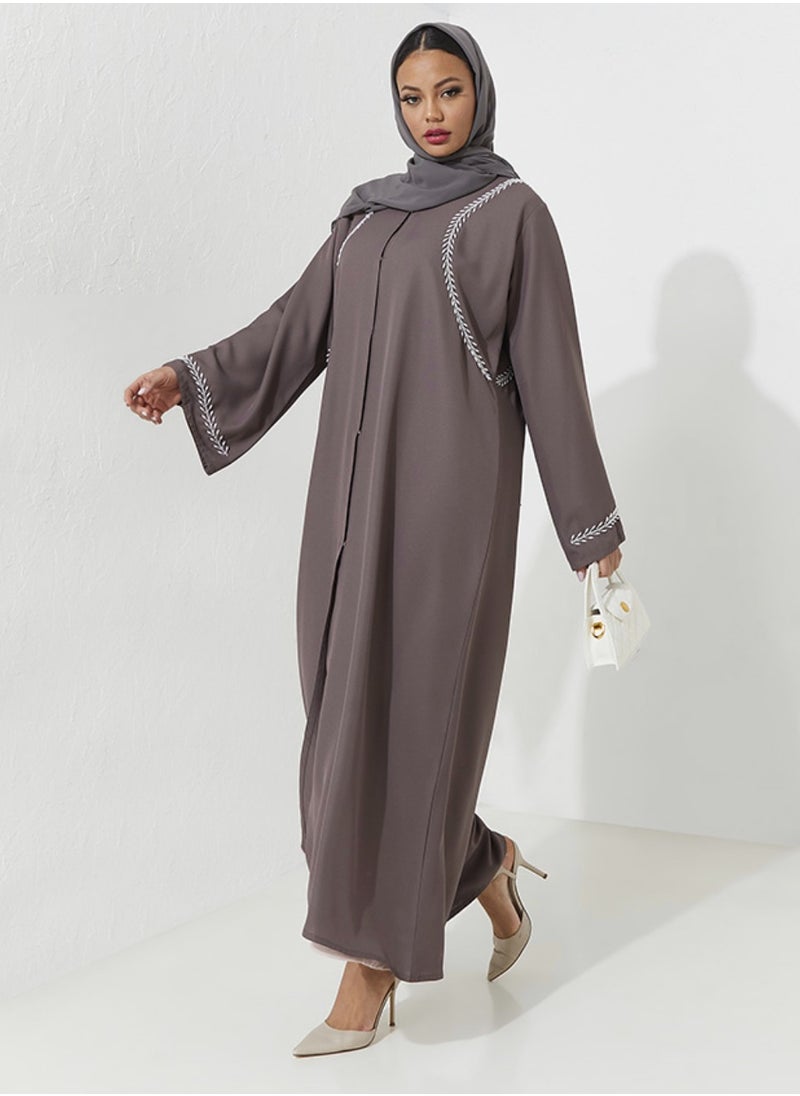 Embellished Pearl Embroidery On the shoulder And sleeves