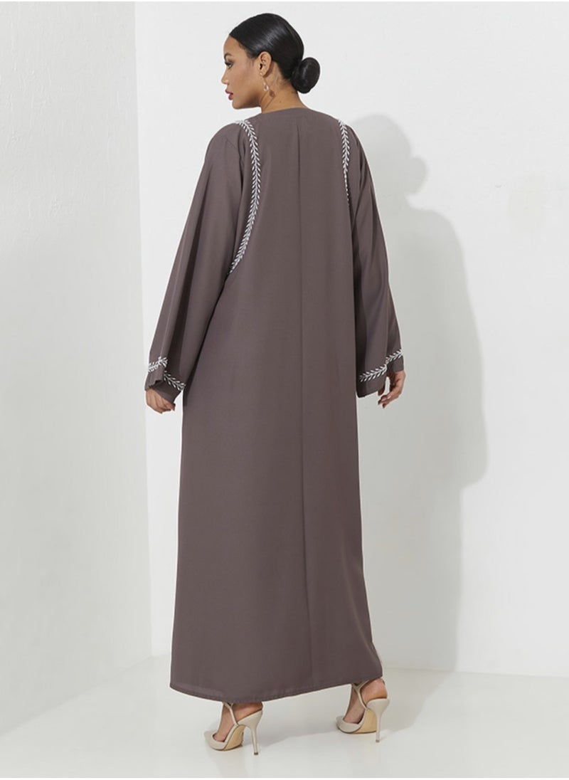 Embellished Pearl Embroidery On the shoulder And sleeves