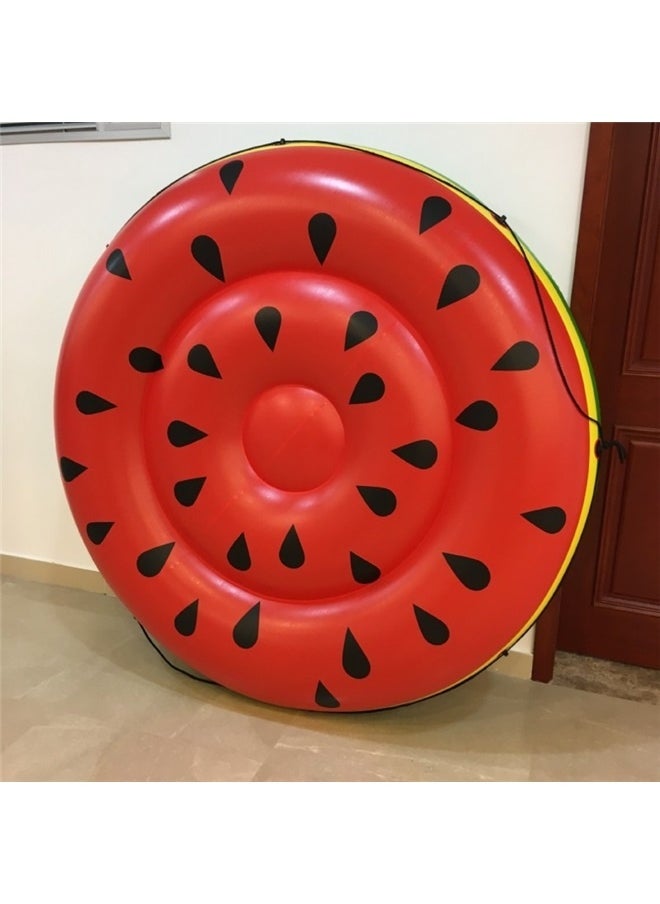 Water Melon Shaped Pool Float 188cm，Watermelon Island Inflatable Pool Float | Fun Pool Party Lounge Fits Up to 3 People | Great for Kids & Adults