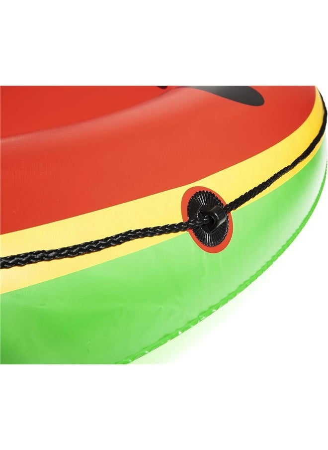 Water Melon Shaped Pool Float 188cm，Watermelon Island Inflatable Pool Float | Fun Pool Party Lounge Fits Up to 3 People | Great for Kids & Adults