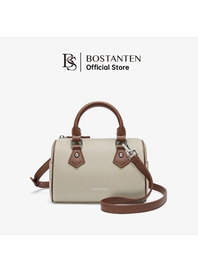 BOSTANTEN Women's Bag – Beautiful and Easy-to-Match Apricot and Brown Shoulder Bag for Women