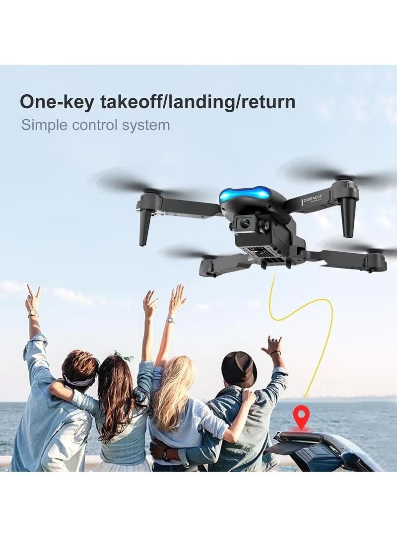 E99 Drone with Camera – Foldable RC Quadcopter for Beginners, Remote Control Drone Toys, Indoor & Outdoor Use, Affordable UAV,