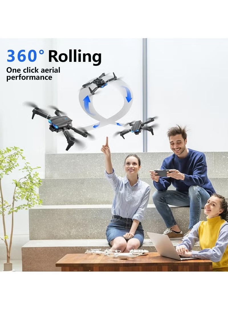 E99 Drone with Camera – Foldable RC Quadcopter for Beginners, Remote Control Drone Toys, Indoor & Outdoor Use, Affordable UAV,