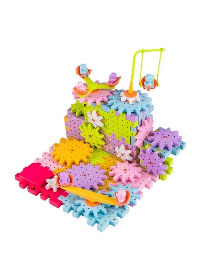 Children's Assembled Electric Gear Building Blocks,Electric Gear Building Blocks,Electric Gears Blocks Toy,Gear Blocks Educational Toys,Child Educational Gear Construction Toy Age 3+ (83PCS)