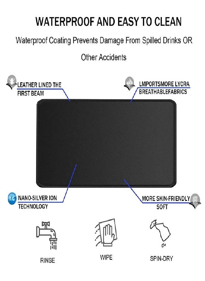Extended Big Mouse Pad Large,90cm X 40cm X 0.3cm ,XL Gaming Mouse Pad Desk Pad,Computer Keyboard Mouse Mat Mousepad ,Music Symbol Patterns