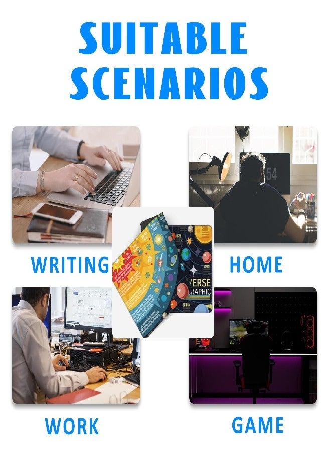 Extended Big Mouse Pad Large,90cm X 40cm X 0.3cm,,XL Gaming Mouse Pad Desk Pad,Computer Keyboard Mouse Mat Mousepad ,Galaxy Patterns