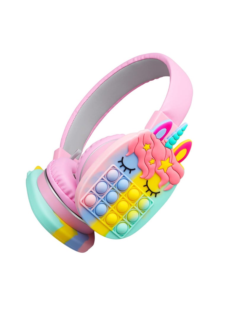 Wireless Bluetooth Headphones,  Fidget Bubbles Cute Wireless Gaming Headset, Comfortable Lightweight Stereo Headphones, Adjustable High Bass Sound Earphones With Build In Microphone, (1pc)
