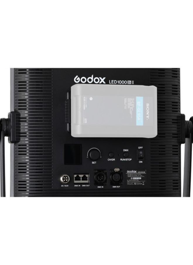 Godox LED1000Bi II Bi-Color DMX LED Video Light – Adjustable Brightness, Color Temperature, CRI 96 for Photography & Filmmaking Studio Lighting