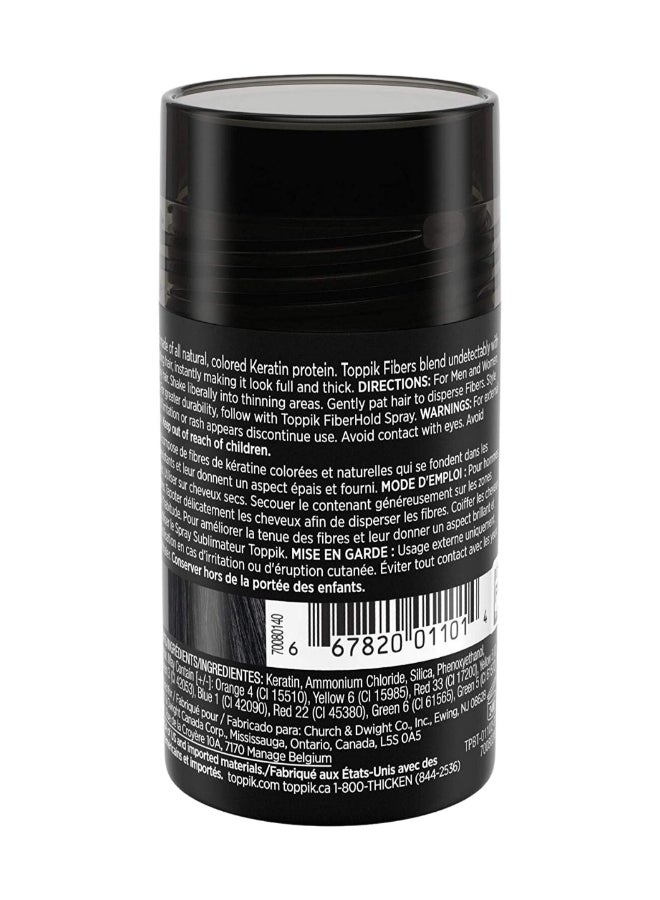 Hair Building Fibers Instant Hair Concealer for Thinning Hair, Hair Fiber for Men & Women, Texture Powder with Natural Keratin, Long-Lasting Hair Color - Black 12grams