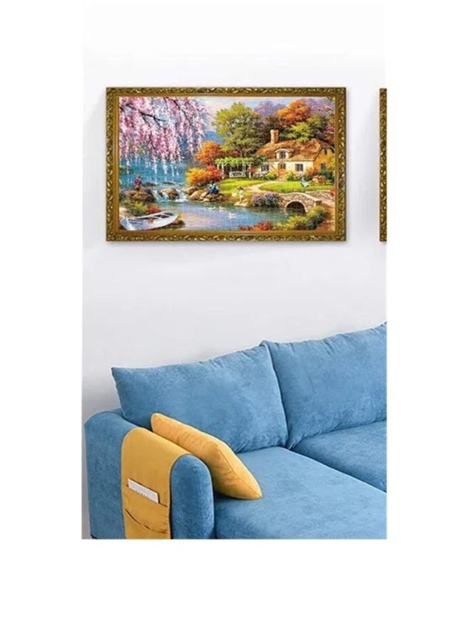 1000-Piece Landscape Jigsaw Puzzle Stress Relief Early Education Development Toy Set ,Puzzle 1000 Pieces-Idyllic Rural Summer Landscape