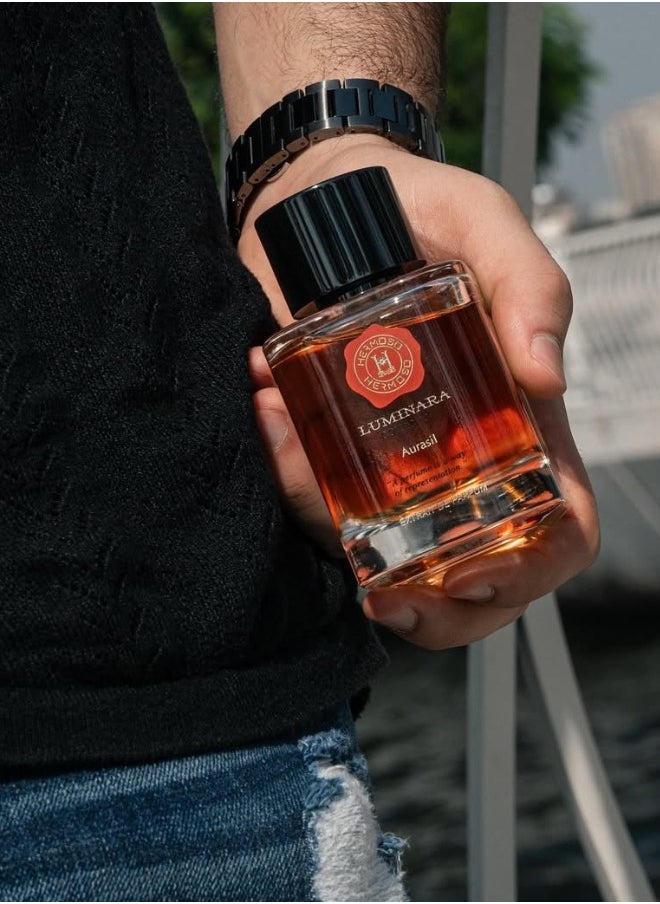 Nejati Luminara Aurasil Extrait de Parfum 100ml | Premium Unisex Perfume | Elegant, Long Lasting Fragrance