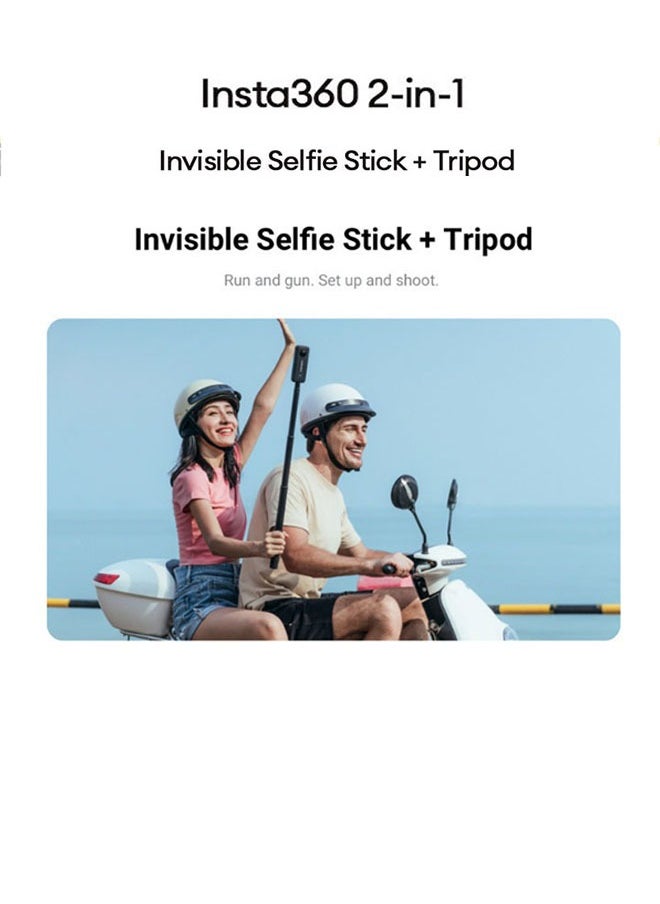 Original Insta360 2-in-1 Invisible Selfie Stick + Tripod Monopod For Insta360 Ace Pro2/X4/Ace Pro/GO3/GO 3S/X3