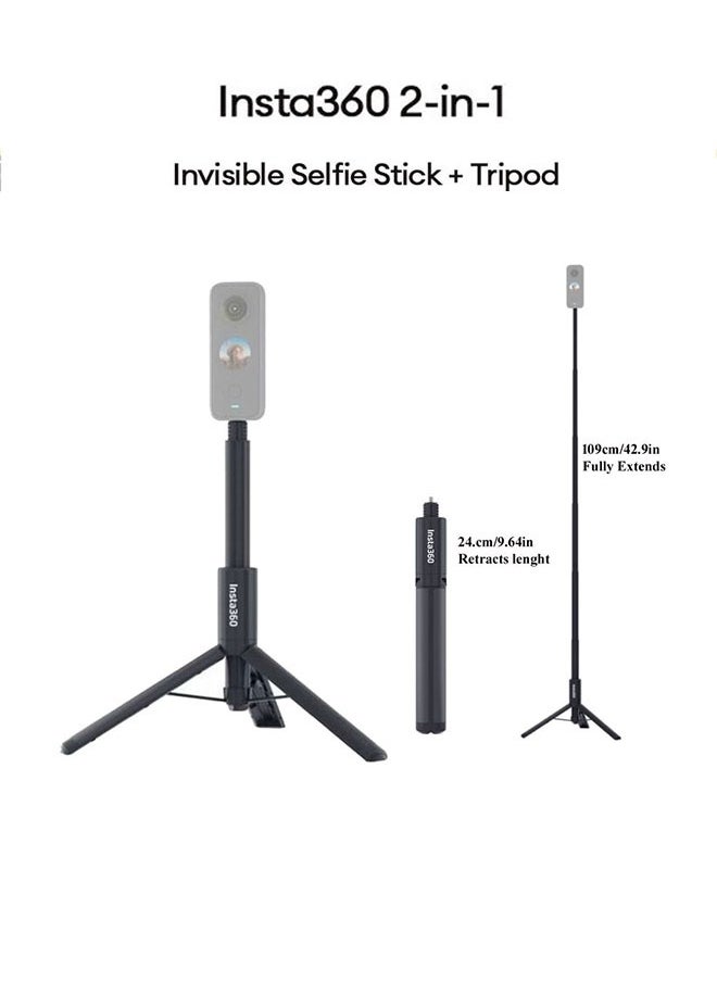 Original Insta360 2-in-1 Invisible Selfie Stick + Tripod Monopod For Insta360 Ace Pro2/X4/Ace Pro/GO3/GO 3S/X3