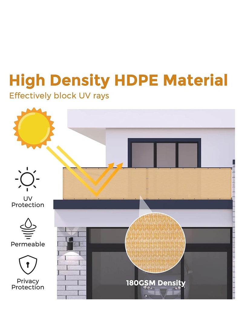 FFD Sun Shade Sail Canopy – UV Block 98% UV Protection, Heavy Duty HDPE Fabric, Waterproof Outdoor Sunshade with Stainless Steel D-Rings for Patio, Garden, Deck, Backyard, Pool, Pergola