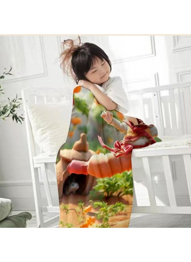 Children's or student cartoon flannel thin blanket (warm and comfortable, suitable for sleep, games) 100cm*150cm - 133