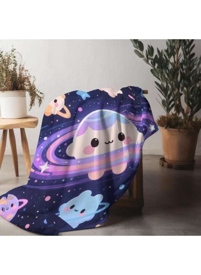 Children's or student cartoon flannel thin blanket (warm and comfortable, suitable for sleep, games) 100cm*150cm - 823