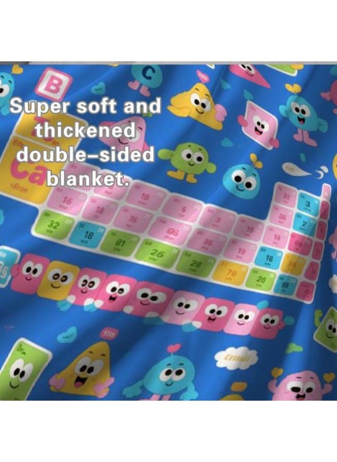 Children's or student cartoon flannel thin blanket (warm and comfortable, suitable for sleep, games) 100cm*150cm - 822