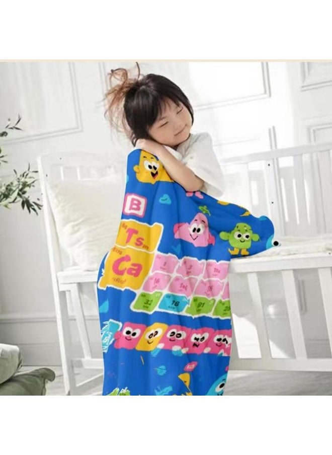 Children's or student cartoon flannel thin blanket (warm and comfortable, suitable for sleep, games) 100cm*150cm - 822