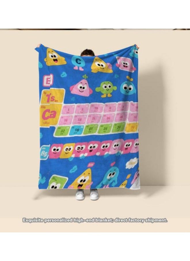 Children's or student cartoon flannel thin blanket (warm and comfortable, suitable for sleep, games) 100cm*150cm - 822
