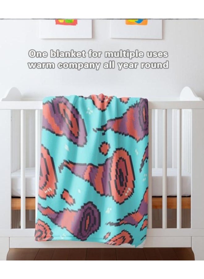 Children's or student cartoon flannel thin blanket (warm and comfortable, suitable for sleep, games) 100cm*150cm - 785